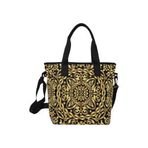 Arab Gold Tote Bag with Shoulder Strap