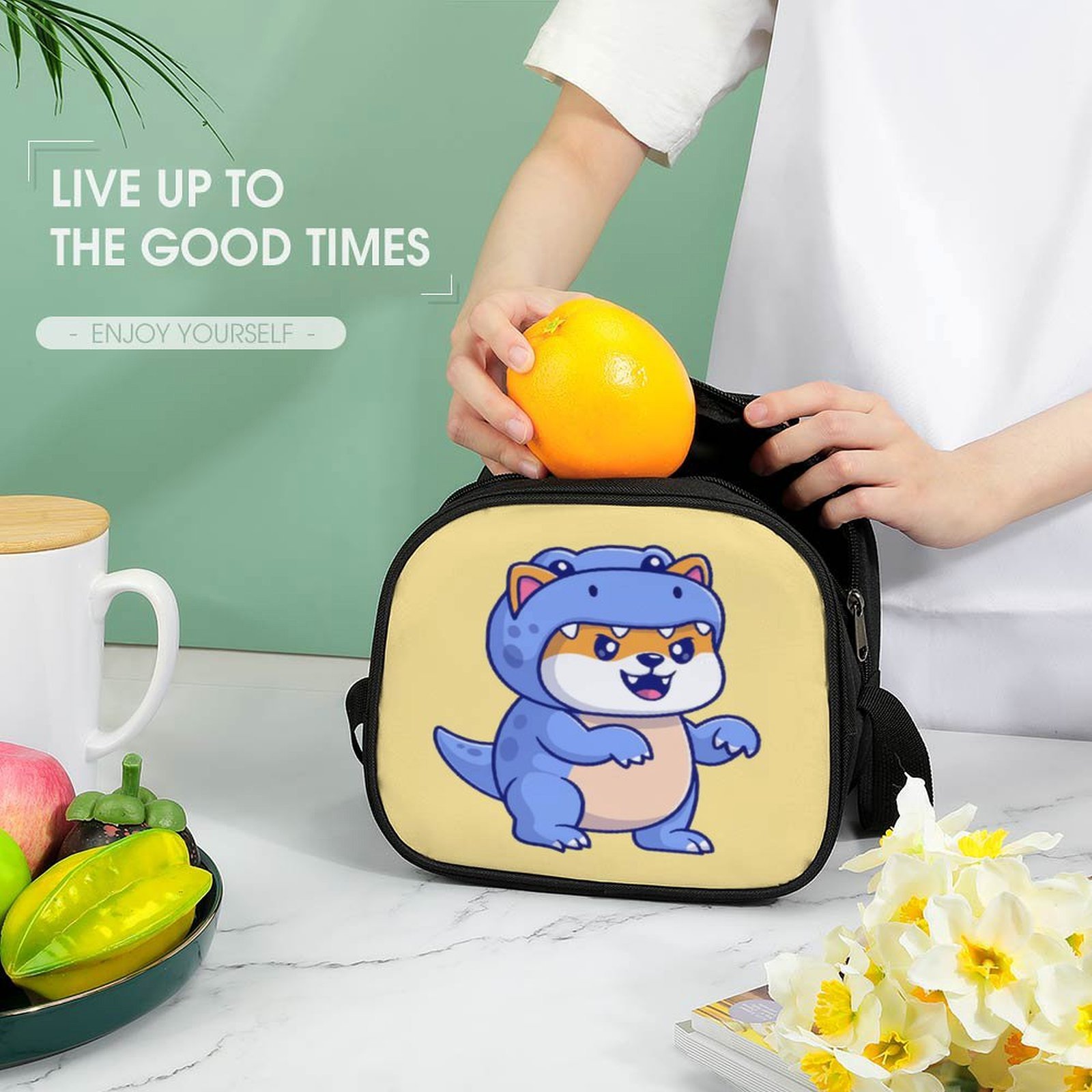 Lunch Bag Baby Blue - Image 3