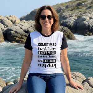 Sometimes I Wish I Were a Nice Person bat than I Laugh  and Continue my Day